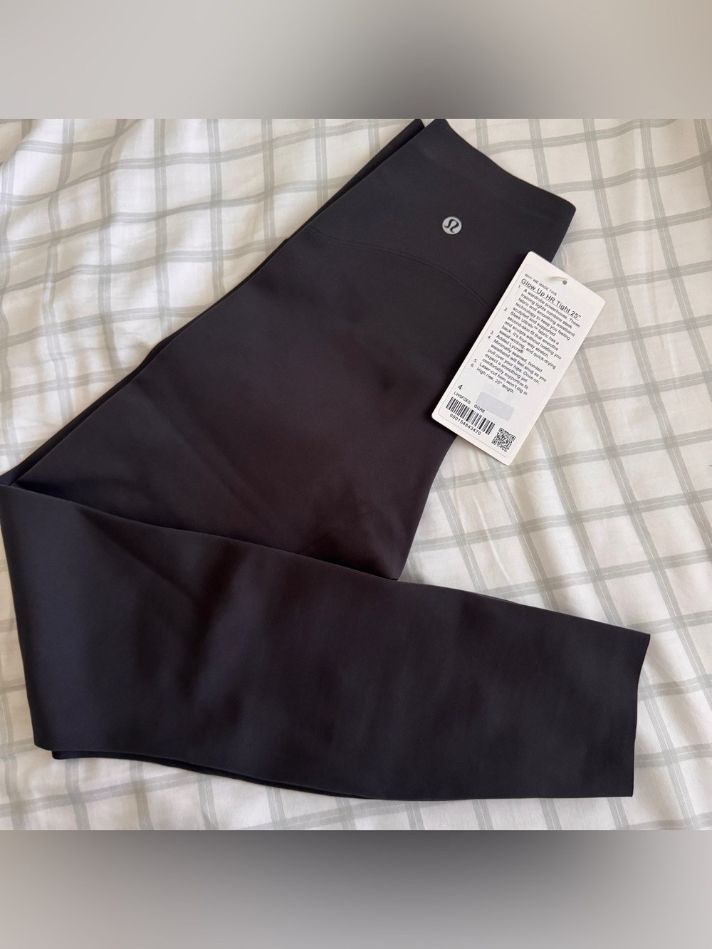 🆕🩶 Lululemon Glow Up Super High Rise Tight 25” Graphite Grey - Picture 2 of 6